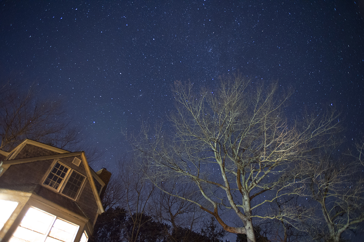 In the town where I learned how to photograph stars five years earlier, the heavens twinkle through a crisp November 2017 night in Chatham, Massachusetts.